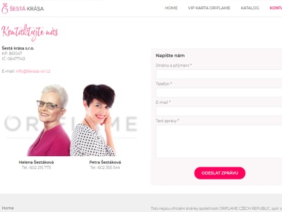 6krása oriflame kontakt