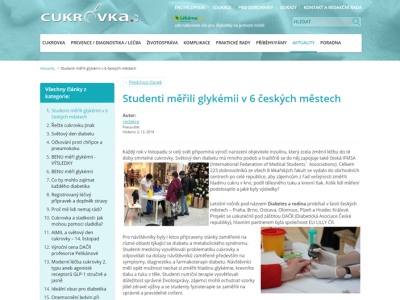 Cukrovka Cukrovka - článek