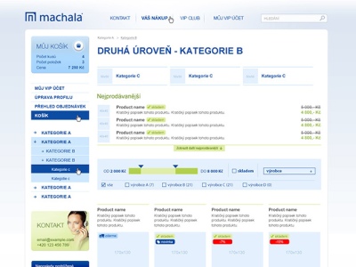 Emachala internetový obchod Emachala - seznam produktů