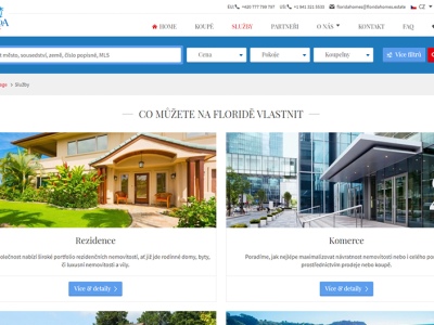 FloridaHomes web s realitami na Floridě 