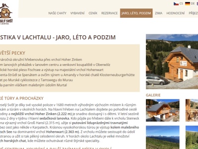 Chaty Lachtal Text a galerie