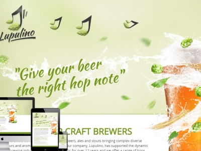 Lupulino, mobile friendly web
