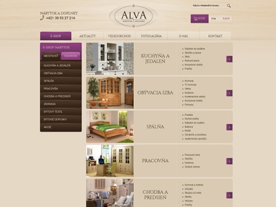 E-shop Nábytok Alva 
