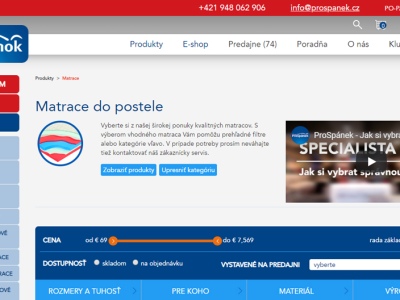 E-shop prespánok Prespanok seznam produktu